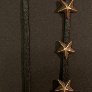 Bronze & Leather Star Wrap Bracelet image 2