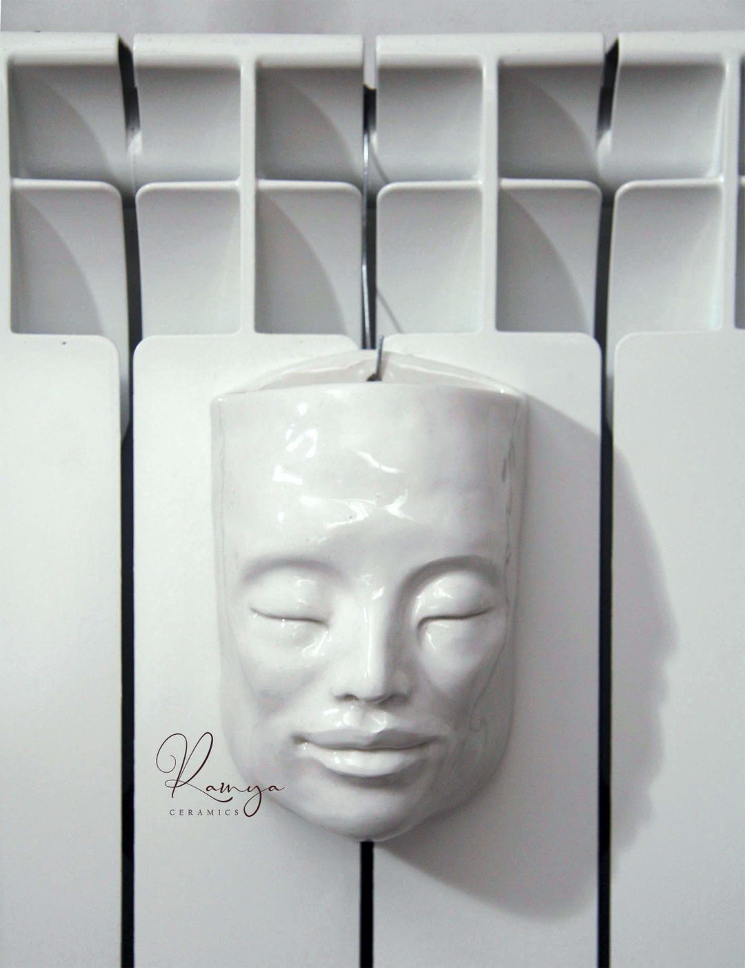 White Enchanting Face – Ceramic Radiator Humidifier - Etsy