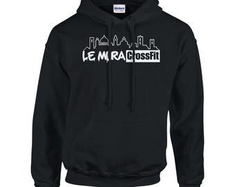 Felpa con Cappuccio Unisex “Le Mura CrossFit” – Logo Basic | Nera