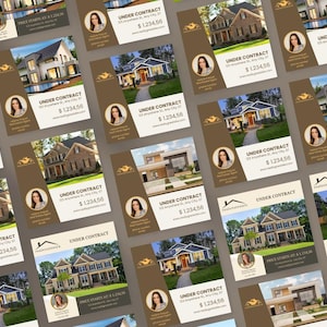 Editable Real Estate Social Media Template: Under Contract, Closing Checklist