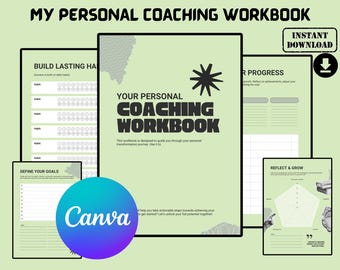 Personal Coaching Workbook: Goal Setting, Habit Tracker (Printable PDF)