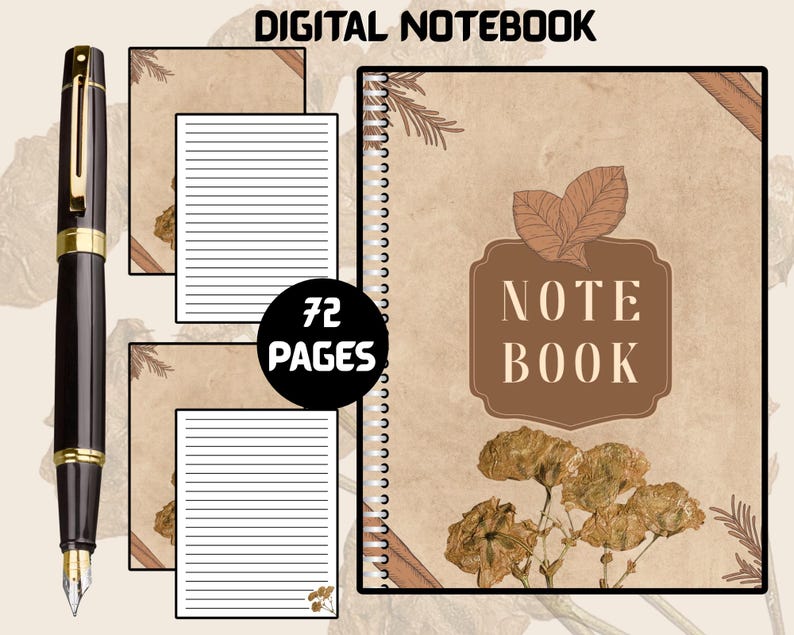 Digital Student Notebook: Instant Download PDF Planner for iPad - Etsy