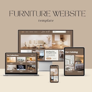 Modelo de site de móveis modernos – Lojas de decoração e design de interiores – Inspirado em Leceria and Co