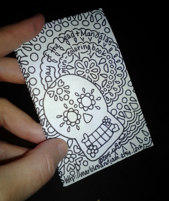 Mini Day of the Dead Sugar Skulls and Mandalas Coloring Book 