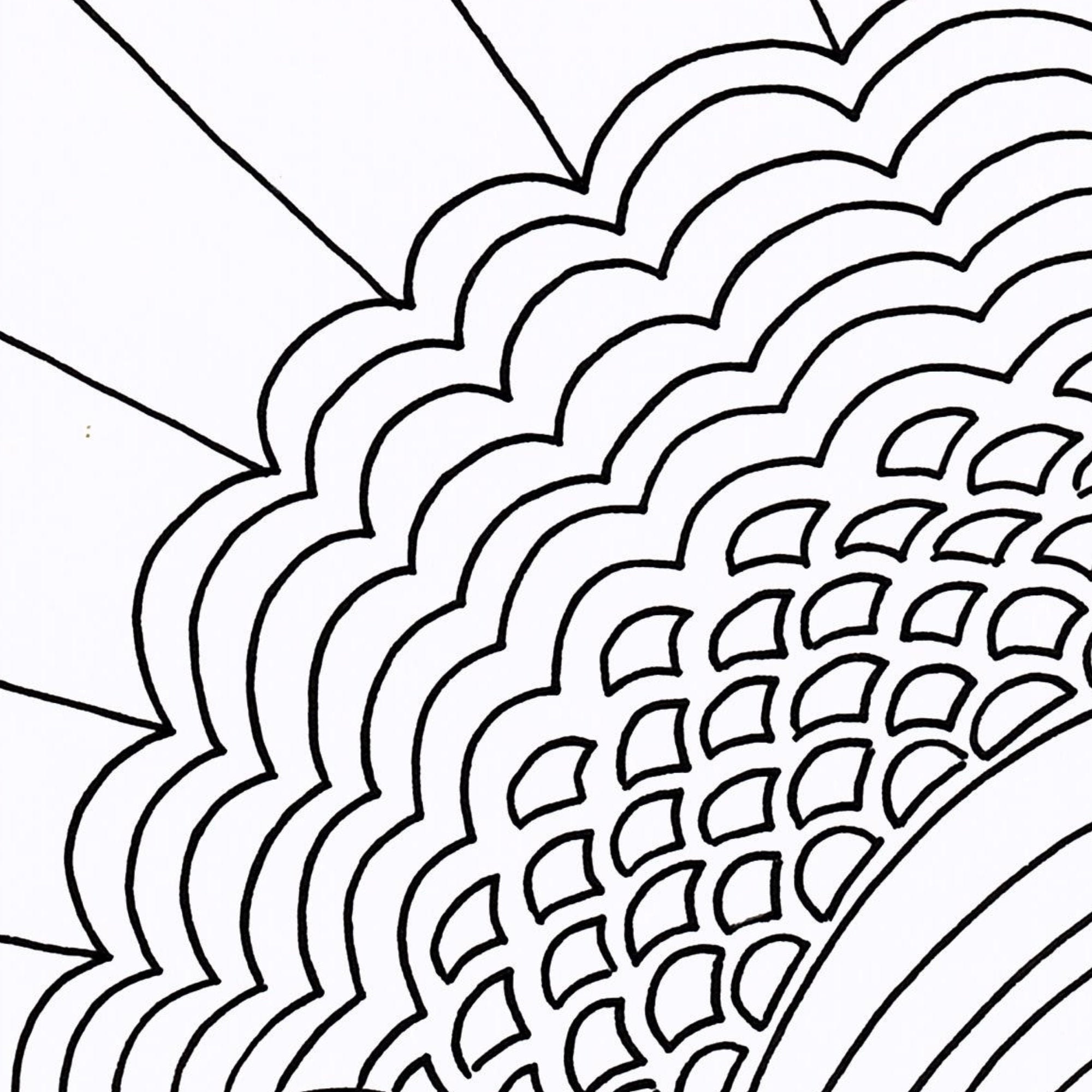 abstract coloring pages adult