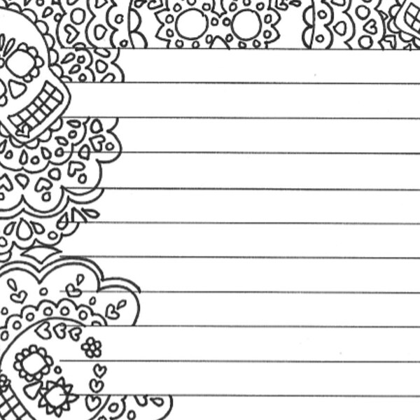 Dia De Los Muertos Coloring Pages - Etsy