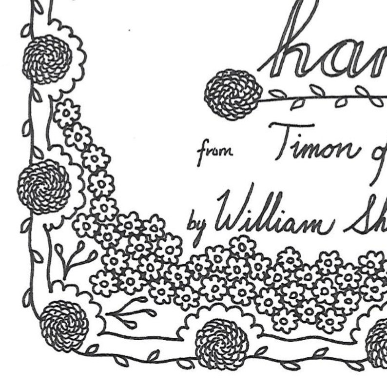 Shakespeare Insults Printable Coloring Page Quote, I'll Beat Thee but I