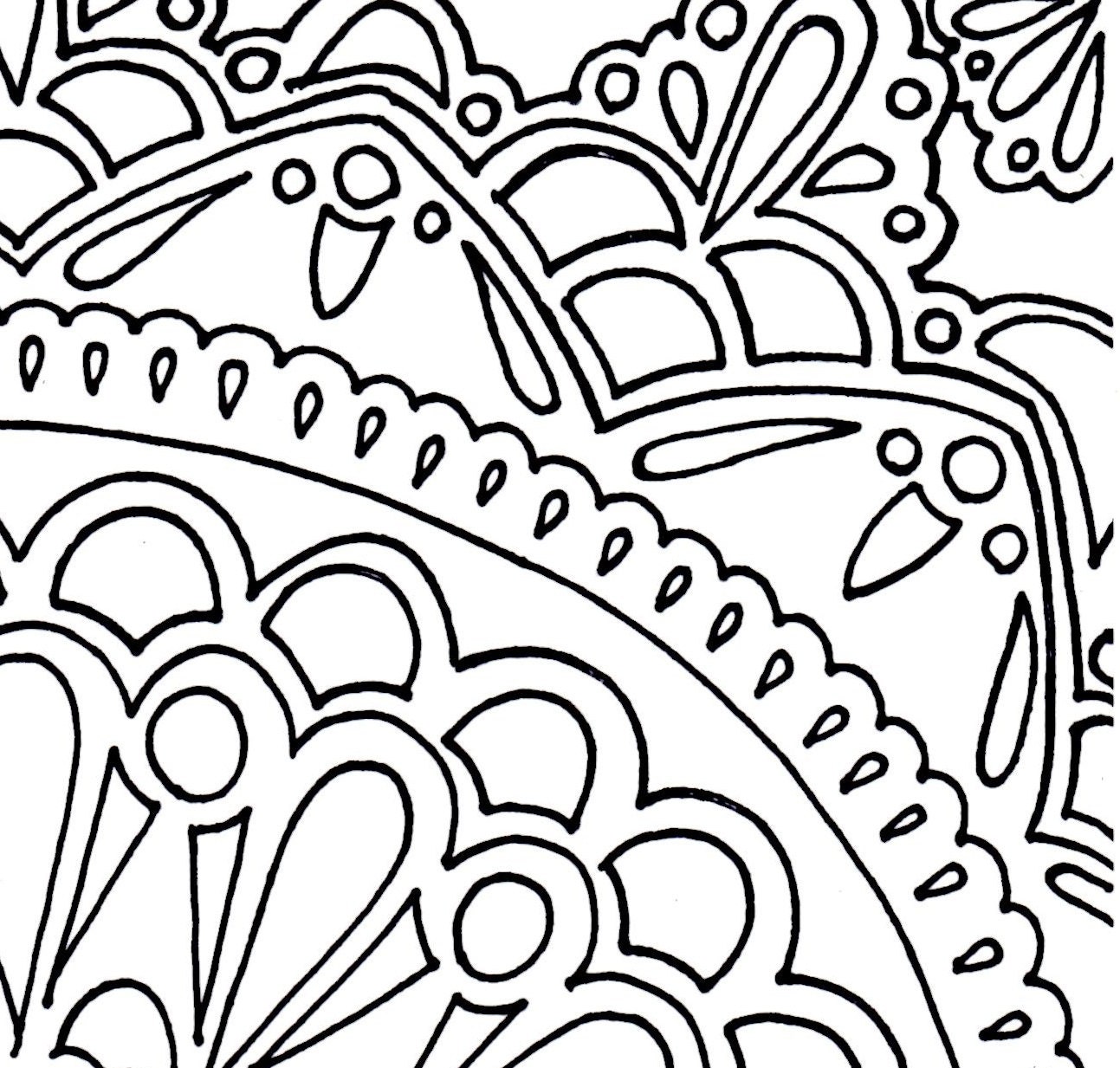Mandala Printable Adult Coloring Print at Home Mandalas for - Etsy