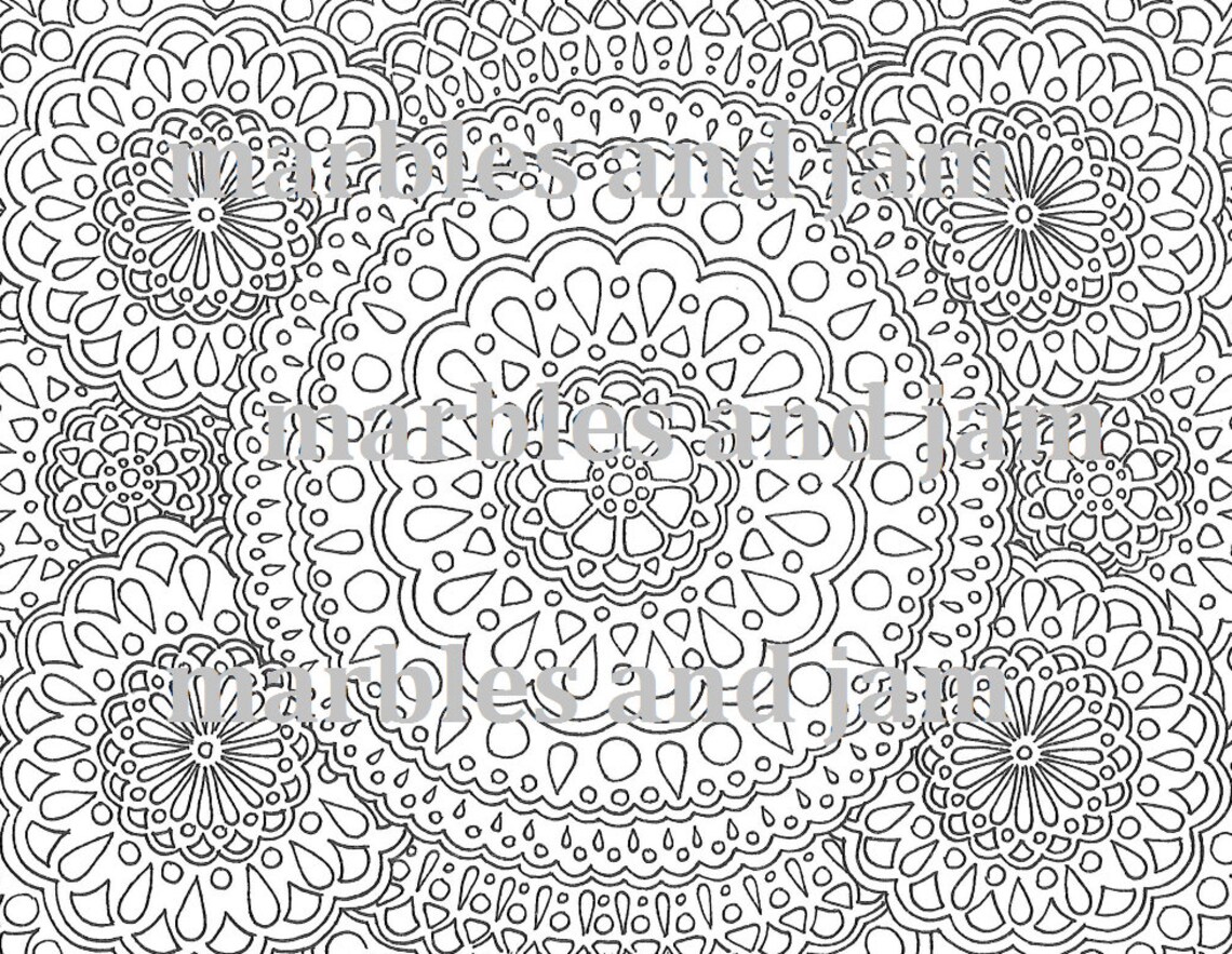 Mandala Printable Adult Coloring Sheet (Download Now) - Etsy