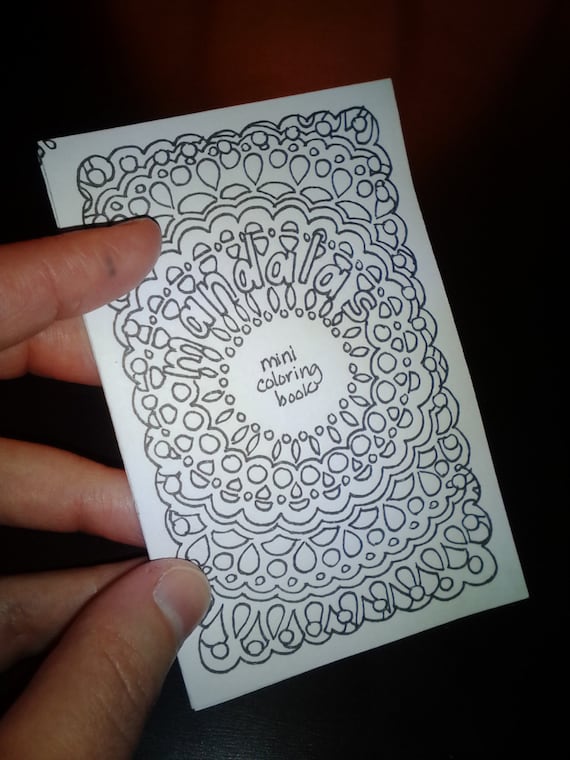 Mini Mandalas Printable Adult Coloring Book 
