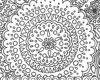 Mandala Printable Adult Coloring Page