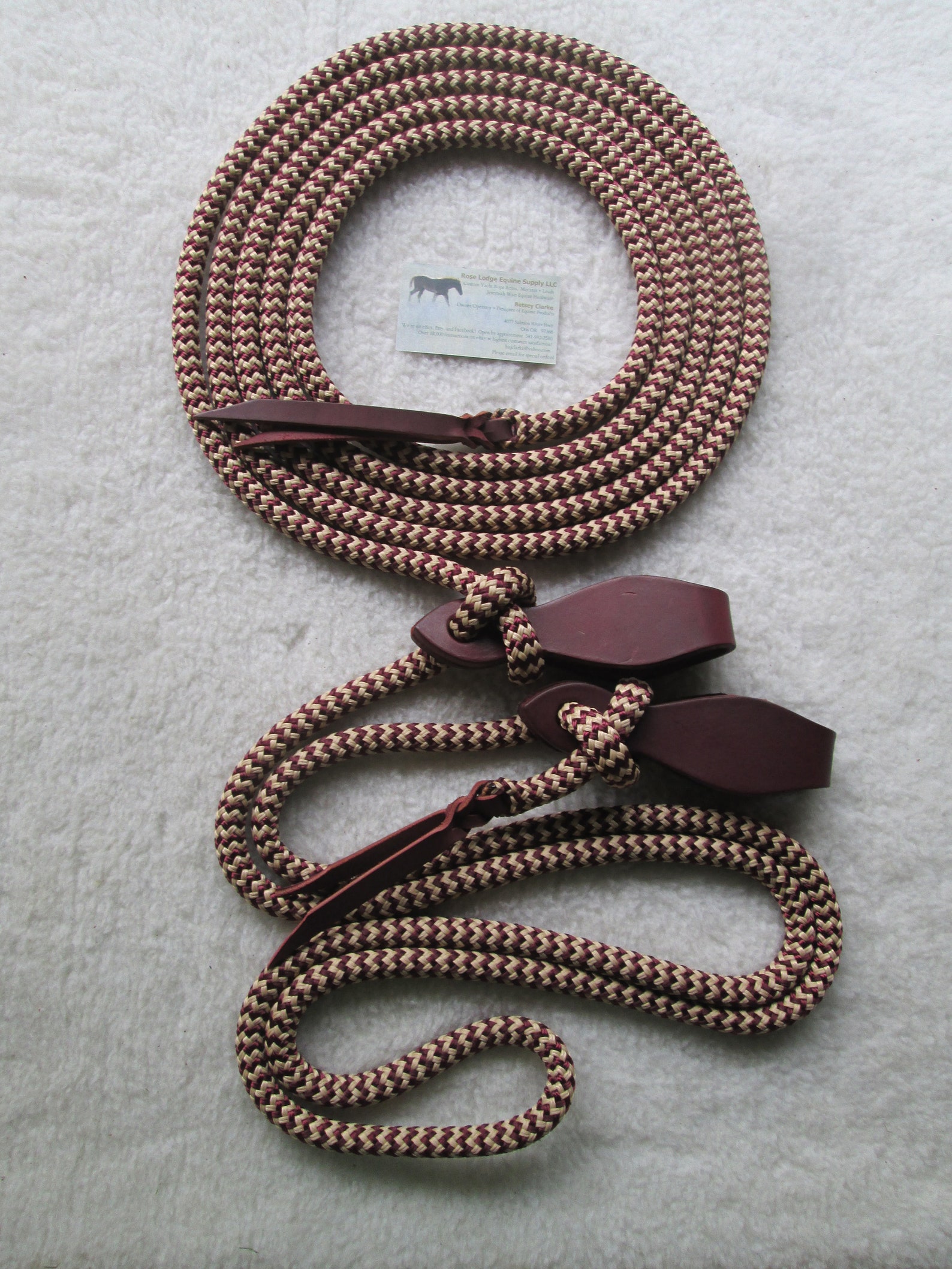 22' Yacht Rope Horse Mecate Reins w Slobber Straps .. Free Etsy