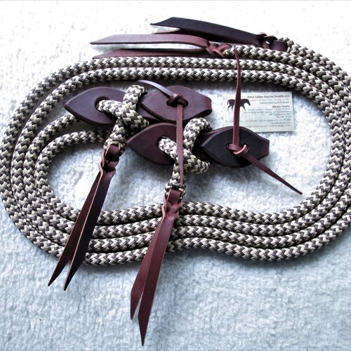 Rose Lodge Equine USA Teardrop SLOBBER STRAPS w Brass Conchos 4 Mecate Reins . Rose Lodge Equine USA Teardrop SLOBBER STRAPS w Brass Conchos 4 Mecate Reins .