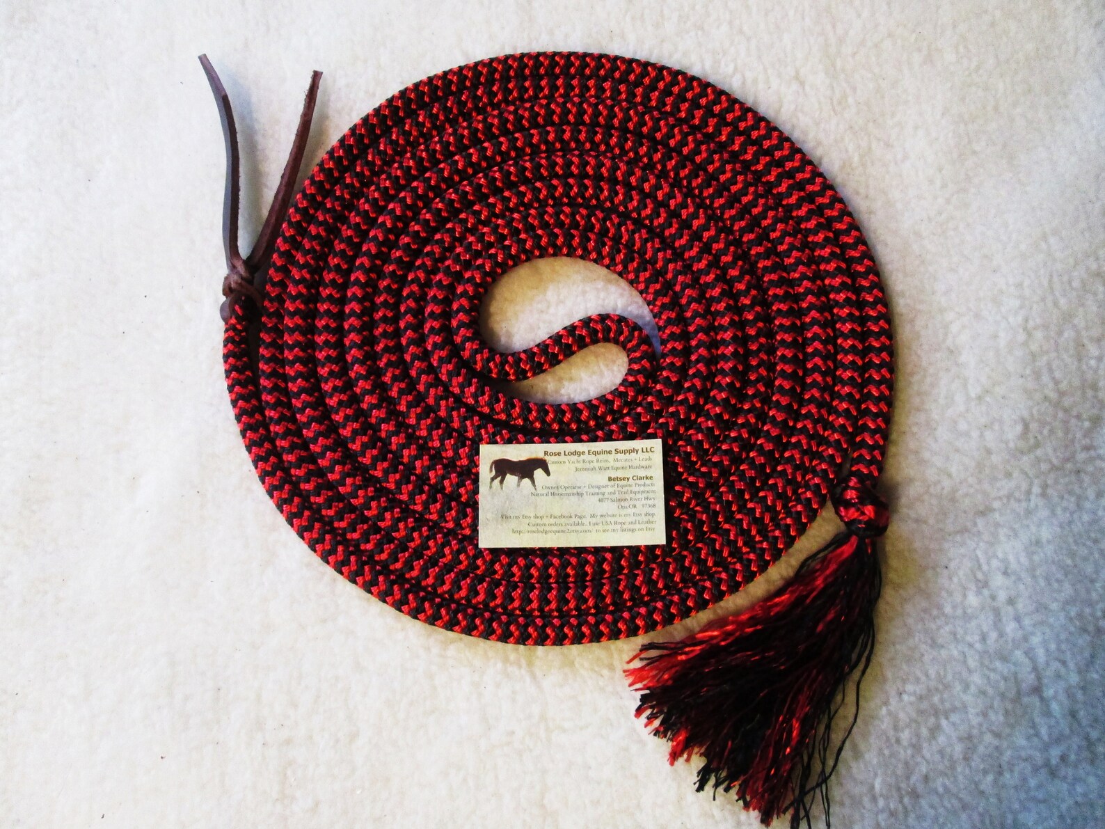 Mecate Reins W Braided Knot and Tassel Premium Yacht Rope for Etsy