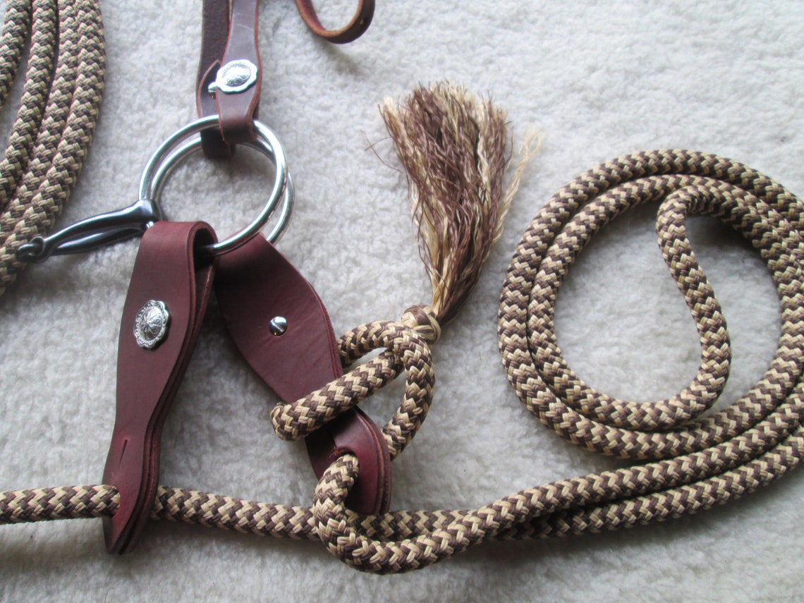 Mecate Reins w Braided Knot and Tassel Premium Yacht Rope for Etsy