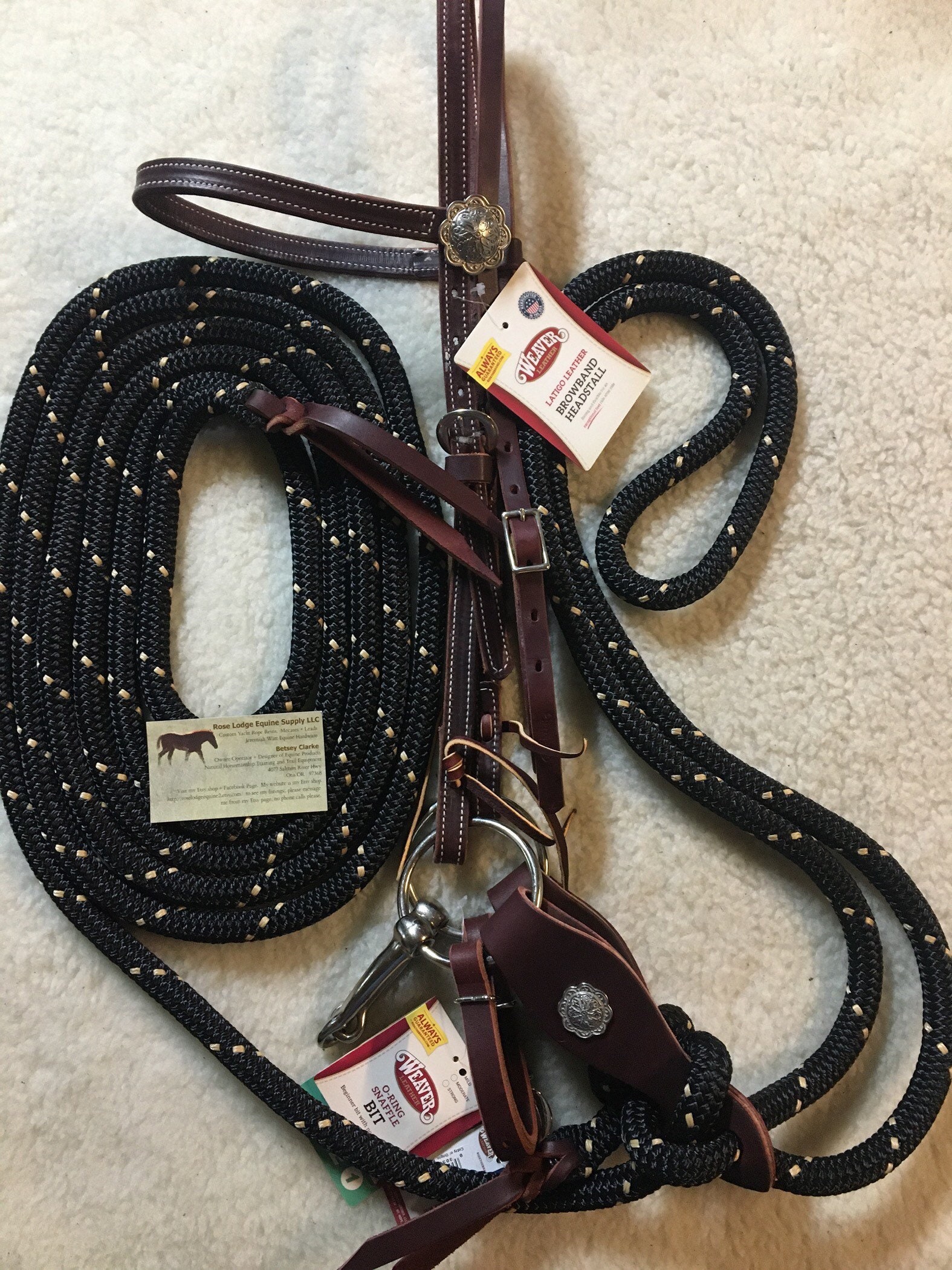 Weaver Leather Browband Bridle with Single Cheek Buckle