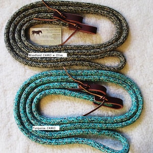 No Snaps Split or Loop Yacht Rope Reins! Choose your Color + Length! Rose Lodge Equine TR-2W Trail - Training w Water Straps