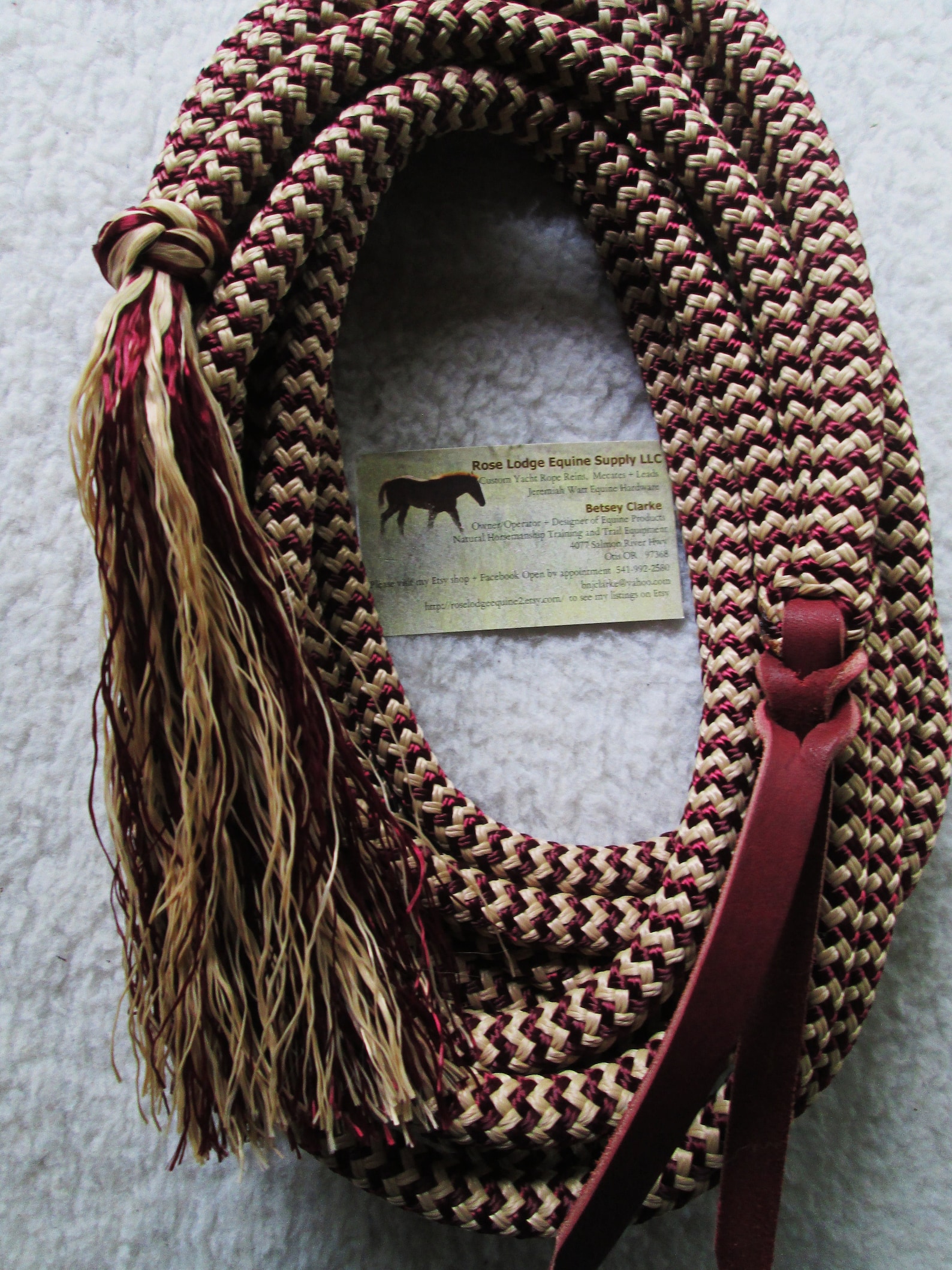 Mecate Reins w Braided Knot and Tassel Premium Yacht Rope for Etsy