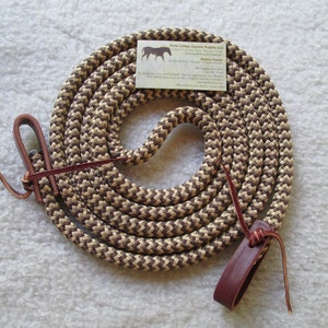 No Snaps Split or Loop Yacht Rope Reins! Choose your Color + Length! Rose Lodge Equine TR-2W Trail - Training w Water Straps