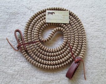 No Snaps Split or Loop Yacht Rope Reins! Choose your Color + Length! Rose Lodge Equine TR-2W Trail - Training w Water Straps