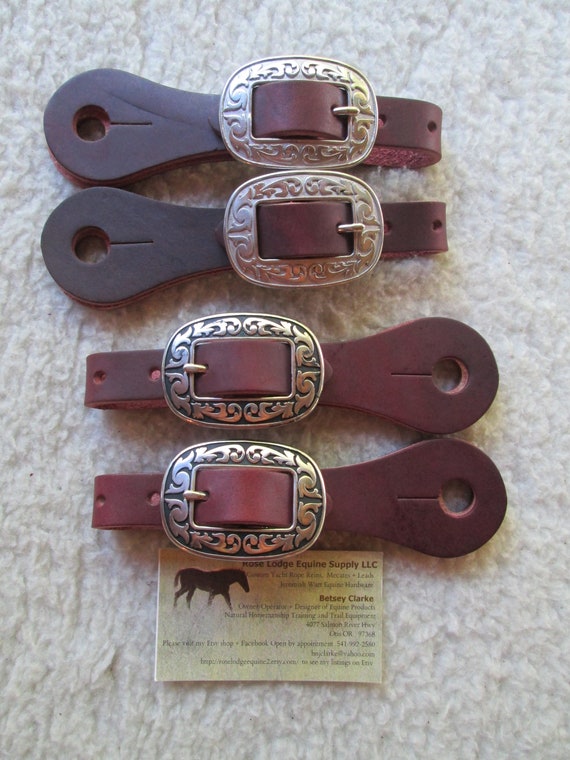 Buckle On Slobber Straps Choose Your Buckles! Jeremiah Watt, Copper, Nickel Berry and more! Burgundy brown or black Leather