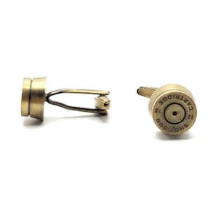Brass Shotgun Shell Cufflinks, Rustic Bullet Cufflinks, Unique Groomsmen Gift, Hunting Wedding Accessory, Men’s Country Jewelry For Him