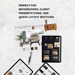 Procreate furniture for kitchen | Interior Design Sketch Blocks with Transparent Drag-and-Drop Elements for Digital Layouts image 5