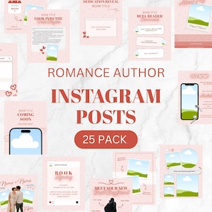 Romance Author Instagram Posts Templates