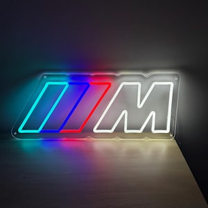 M Logo LED illuminated sign lamp