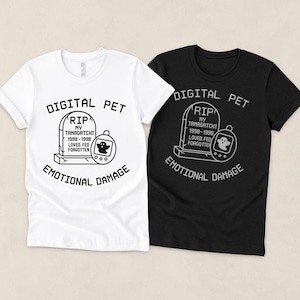 RIP Tamagotchi T-Shirt: 90s Nostalgia, Vaporwave Meme Tee