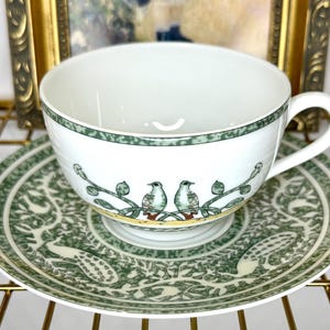 エルメス パリ「アーリーアメリカ」磁器カップ＆ソーサー ヴィンテージ 