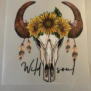 DFT Heat Transfer Iron On- Variety Designs Large Sunflower Theme