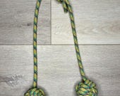 Upcycled Rope Dog Toy (Double Monkeyβs Fist)