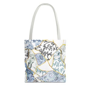 Elegante Einkaufstasche - Elegantes asiatisches Design, beidseitig bedruckt, Sm, Med, Lg. Perfekt für jeden Anlass. Geschenk für sie. Geschenk für Mama.
