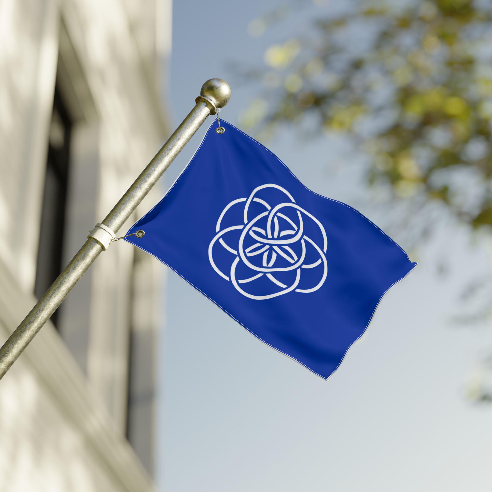 Earth Flag, Unity/peace Symbol, Double Sided Outdoor Flag, Unique Gift ...