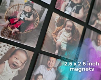 Custom Photo Magnets, Custom Gifts, 2.5" Square