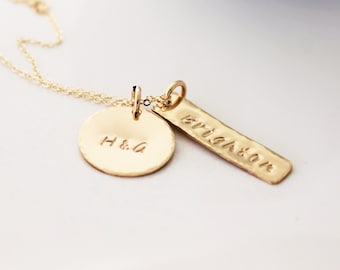 gold personalized name necklace, kids names jewelry for mom, mothers day gift