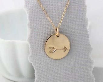 follow your arrow necklace, arrow jewelry, inspirational gift for her, travel gift, graduation gift, simple gold necklace