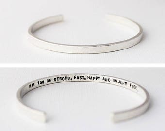 mantra bracelet, personalized quote, message cuff bracelet, metal smith jewelry, secret message, inspirational bracelet, minimalist style