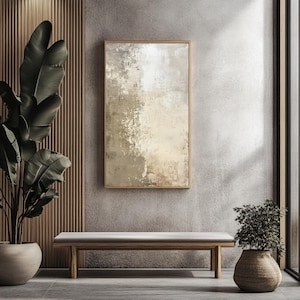 Abstract wabi sabi painting Neutral Earthy art prints Japandi style print Digital Download for Zen style home decro