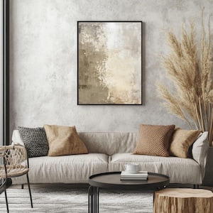Abstract wabi sabi painting Neutral Earthy art prints Japandi style print Digital Download for Zen style home decro