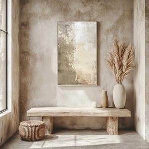 Abstract wabi sabi painting Neutral Earthy art prints Japandi style print Digital Download for Zen style home decro