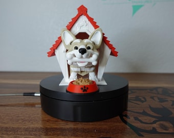3D printed Corgi and dog house