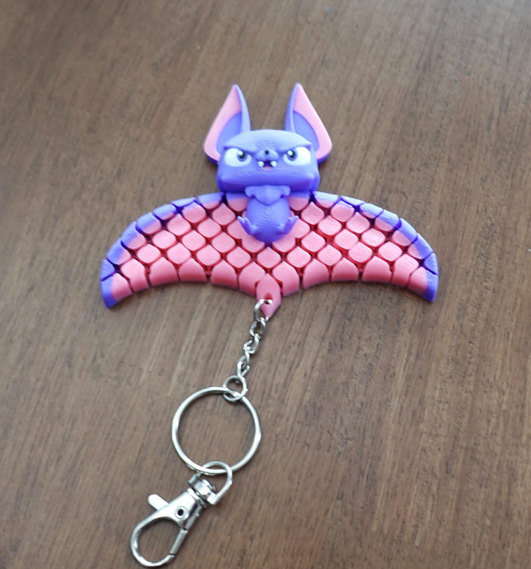 3D Printed Flexy Bat Keychain - Etsy
