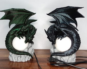 3D Printed Dragon Lamp