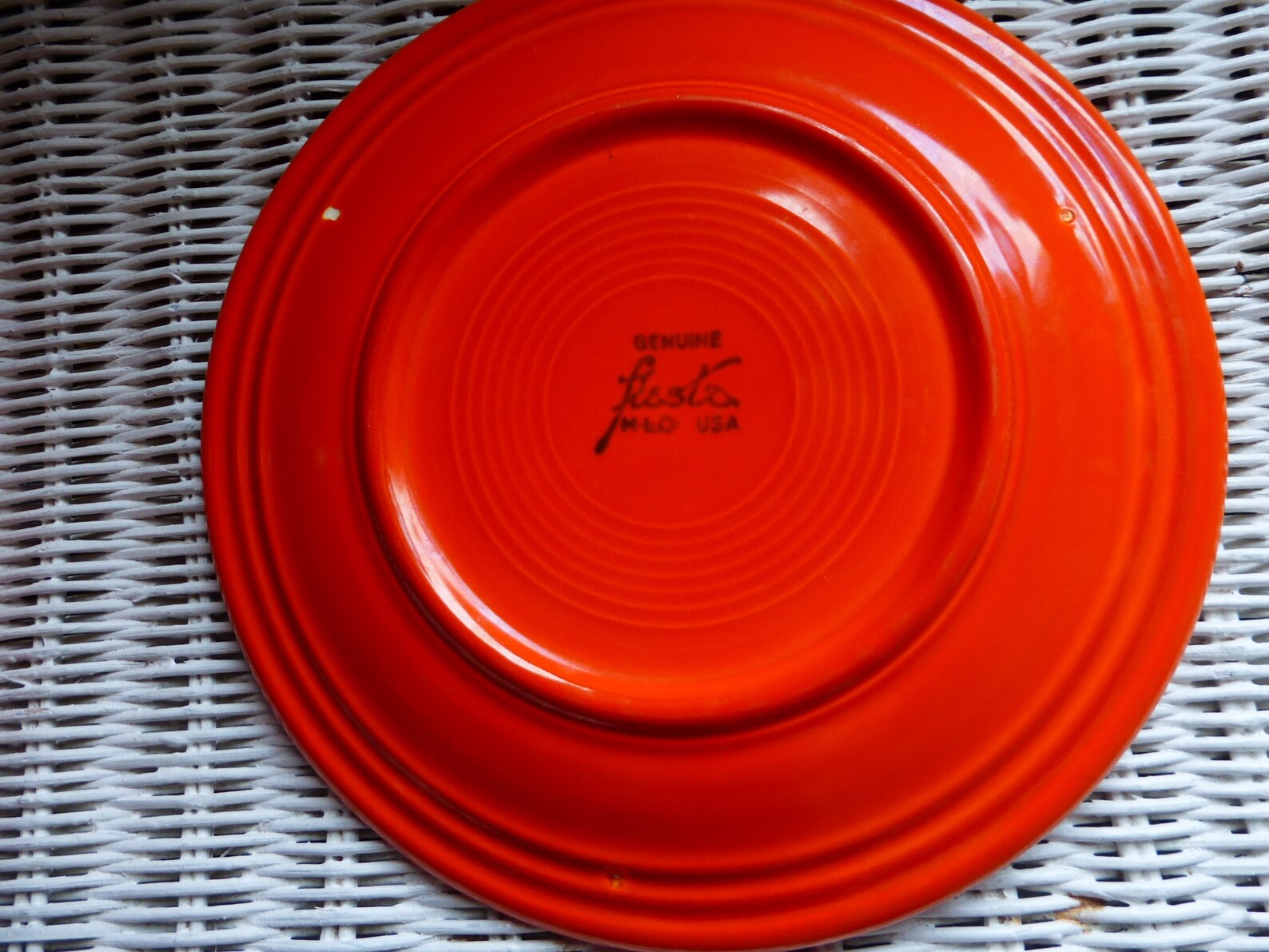 Vintage RADIATION RED FIESTA Lunch Plate 9 3/8 signed Etsy