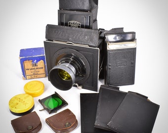 Zeiss Ikon Miroflex "A" medium format SLR camera. 1926. Lovely specimen.