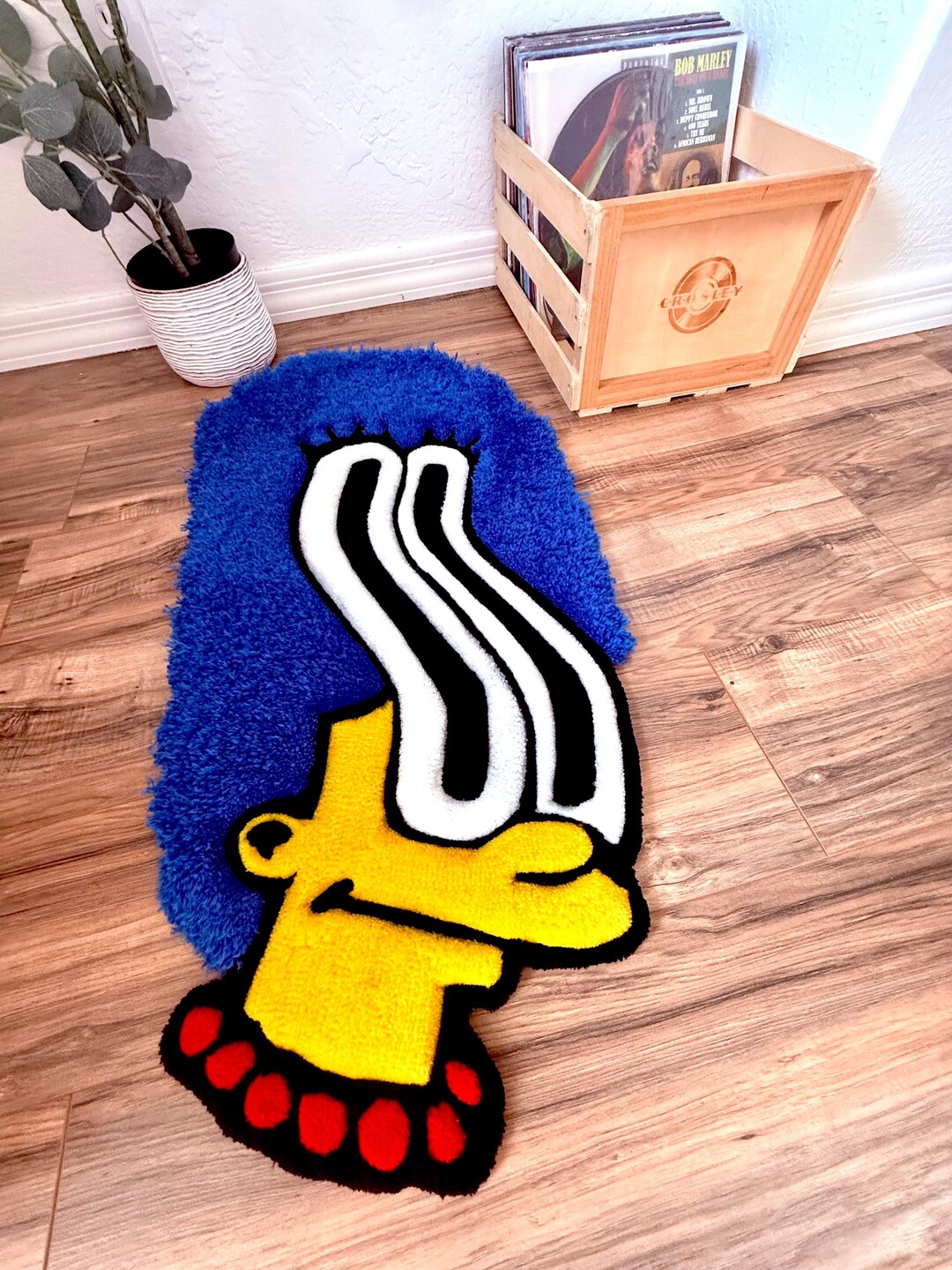 Trippy Marge Simpson Rug - Etsy