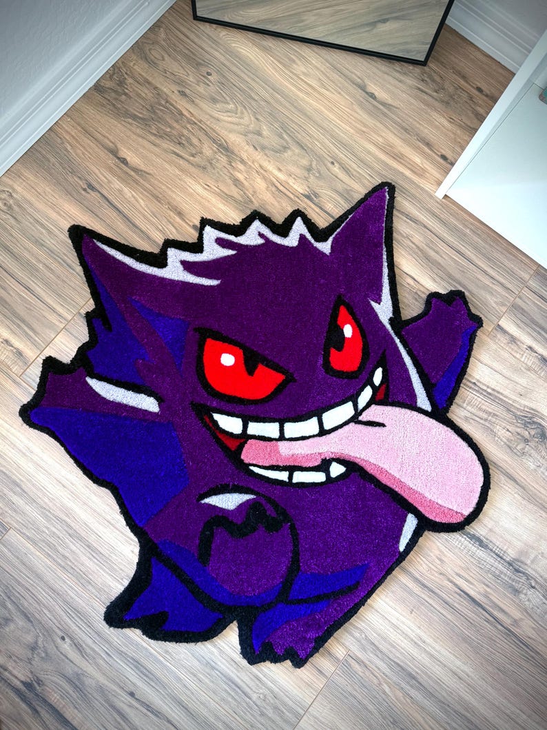 Gengear Rug Gengar Pokémon Rug - Etsy