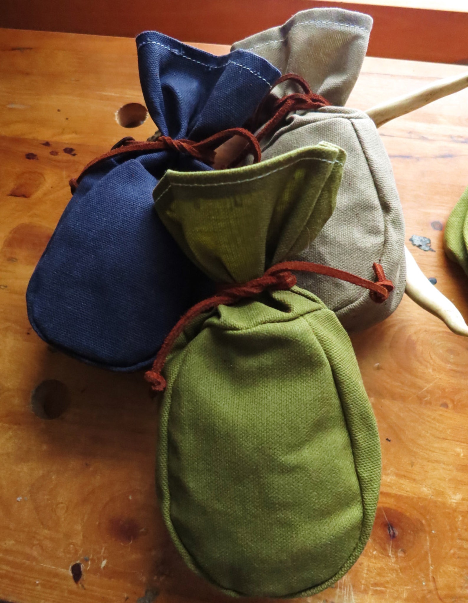 Forest Tinder Pouch Bushcraft Waxed Canvas Coffee Bag Etsy